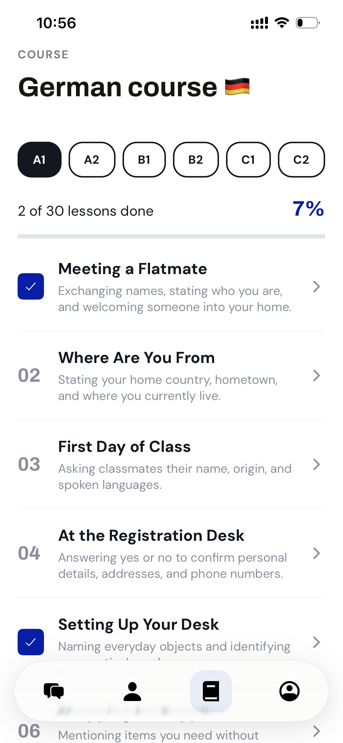 FluentPal for learning German