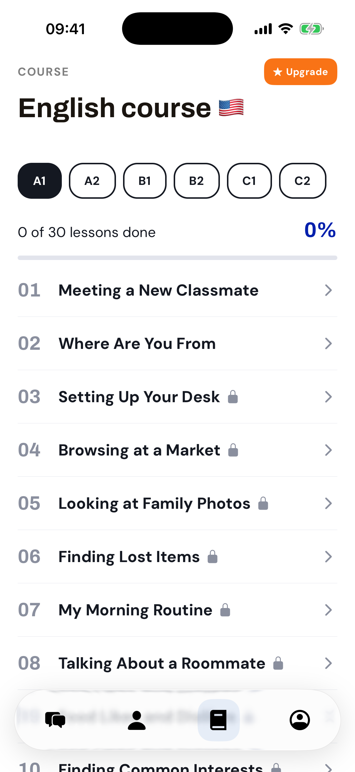 The English course